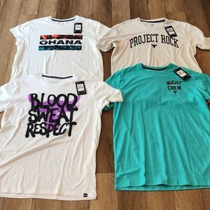 Under Armour Project Rock 4 Tshirt Bundle   Size Large (Brand new with tags)